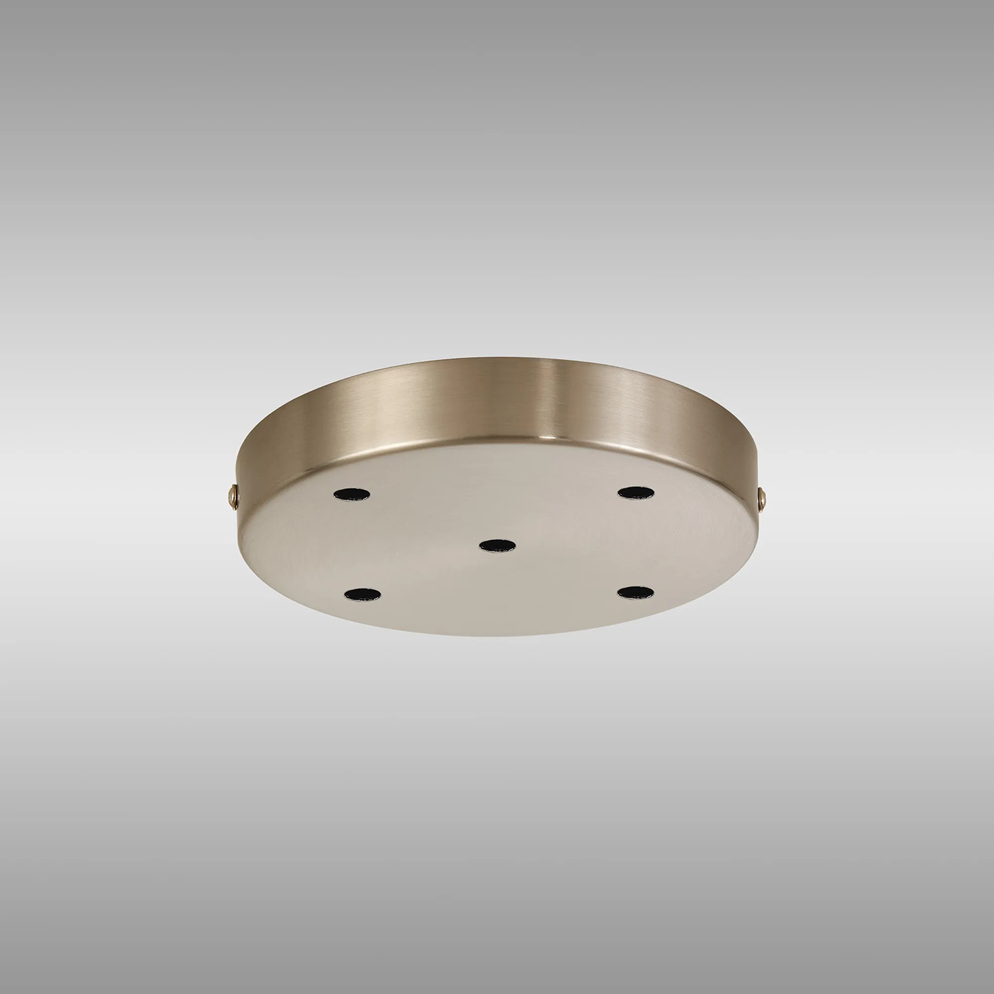 Hayes 5 Hole 15cm Round Ceiling Plate Satin Nickel D0828SN  Deco Hayes Nickel